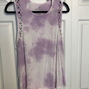 American Eagle Purple Tye Dye Tank